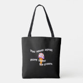 Heb wat ijsschuimer tote bag (Achterkant)