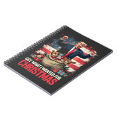 Heb wat ik wilde voor Kerstmis Trump Santa Notitieboek (Linkerzijde)