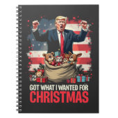 Heb wat ik wilde voor Kerstmis Trump Santa Notitieboek (Voorkant)