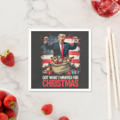 Heb wat ik wilde voor Kerstmis Trump Santa Servet (Insitu)