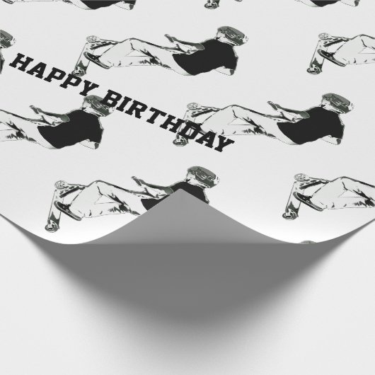 Heb wat lucht! - Stuntscooter truc Cadeaupapier (Hoek)