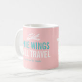 Heb Wings - de  Aanhangwagen van de Camper van Sha Koffiemok (Voorkant links)