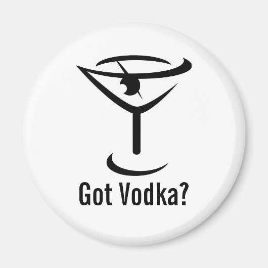 Heb wodka ronde magneet (Voorkant)