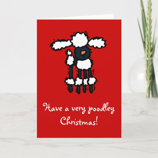 Heb zeer poodleyKerstmis! Feestdagen Kaart (Voorkant)