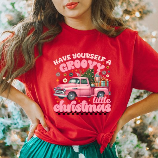 Heb zelf een groovy klein kerst T-shirt