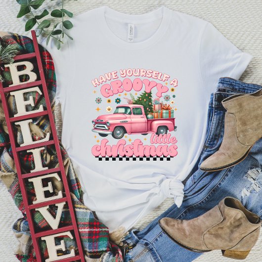 Heb zelf een groovy klein kerst T-shirt