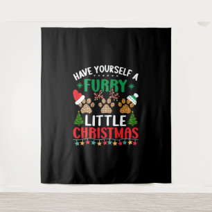 Heb zelf een harig klein kerstfeest wandkleed