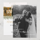 Heb zelf een kleine kerst getrouwd feestdagenkaart (Voorkant / Achterkant)