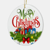 Heb zelf een "MERRY CHRISTMAS"-sieraad Keramisch Ornament (Links)