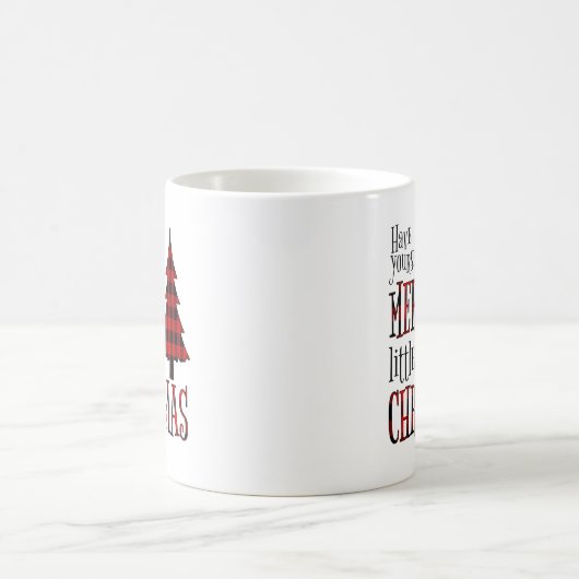 Heb zelf een vrolijk kerstboompje koffiemok (Center)