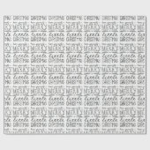 Heb zelf een vrolijk kerstpapier cadeaupapier (Vlak)