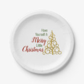 Heb zelf een vrolijk klein Bord van kerstpapier (Voorkant)