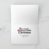 Heb zelf Vrolijk Weinig Kerstmis Editable Feestdagen Kaart (Binnen)