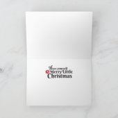 Heb zelf Vrolijk Weinig Kerstmis Feestdagen Kaart (Binnen)