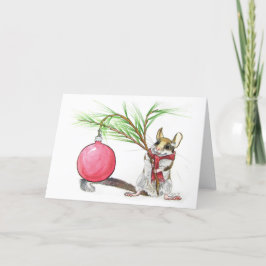 Heb zelf Vrolijk Weinig Kerstmis Feestdagen Kaart