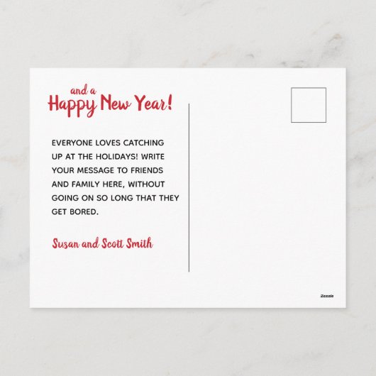 Heb zelf Vrolijke MiniKerstmis Feestdagenkaart (Achterkant)