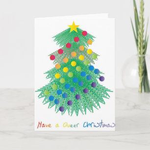 Heb Zonderlinge Kerstmis Feestdagen Kaart