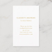 Hebamme, Storch schlicht-moderne Visitenkarte Visitekaartje (Achterkant)