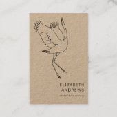 Hebamme, Storch schlicht-moderne Visitenkarte Visitekaartje (Voorkant)