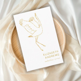 Hebamme, Storch schlicht-moderne Visitenkarte Visitekaartje