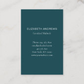 Hebamme, Storch schlicht-moderne Visitenkarte Visitekaartje (Achterkant)