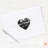 ; hebben Depressie_Hartvormig Hart Sticker (Envelop)