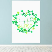 Hebben een Australische Herder Hond Lucky Charm St Canvas Afdruk (Insitu (Houten vloer))