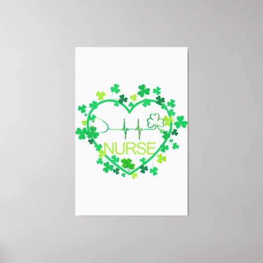 Hebben een Australische Herder Hond Lucky Charm St Canvas Afdruk (Voorkant)