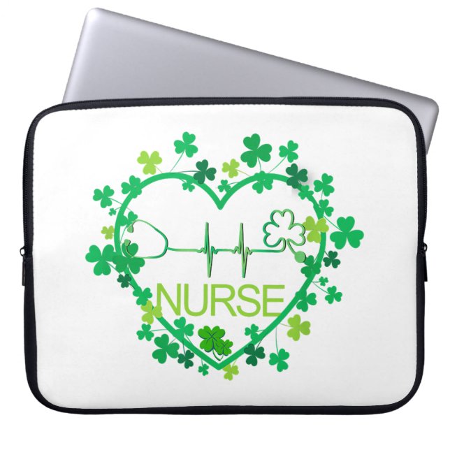 Hebben een Australische Herder Hond Lucky Charm St Laptop Sleeve (Voorkant)