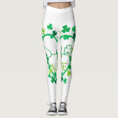 Hebben een Australische Herder Hond Lucky Charm St Leggings (Voorkant)