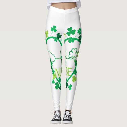 Hebben een Australische Herder Hond Lucky Charm St Leggings (Voorkant)