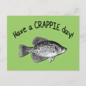 HEBBEN EEN CRAPPIE DAG BRIEFKAART (Voorkant)