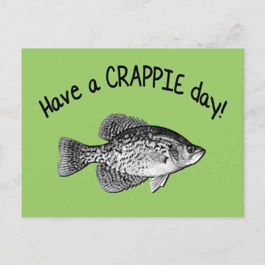 HEBBEN EEN CRAPPIE DAG BRIEFKAART (Voorkant)