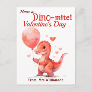Hebben een Dino-Mite Valentijnsdag Classroom Brief Briefkaart
