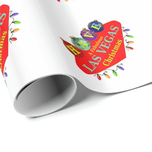 HEBBEN EEN Fantastisch kerstpapier IN Las Vegas Cadeaupapier (Rol Hoek)