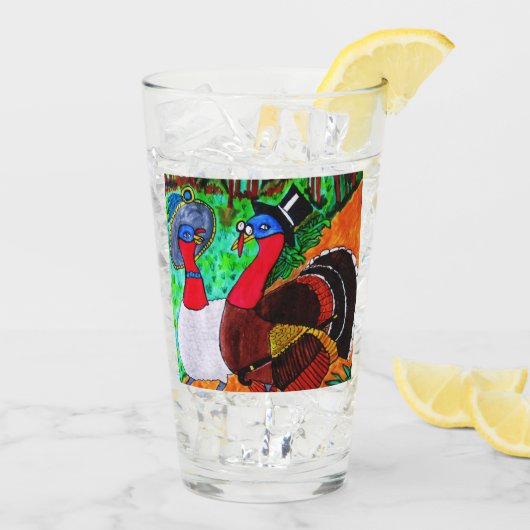 HEBBEN EEN FUN THANKSGIVING GLAS (Achterkant ijs)