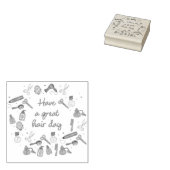 Hebben een geweldige haardag - kapper stylist rubberstempel (Gestempeld)