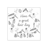 Hebben een geweldige haardag - kapper stylist rubberstempel (Afrduk)