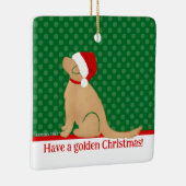 Hebben een gouden kerst groen Ornament (Rechts)