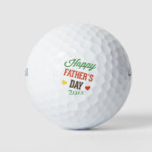 Hebben een Happy Fathers Day Datum toevoegen Golfballen (Voorkant)