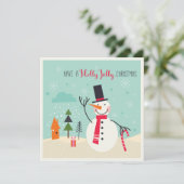 Hebben een Holly Jolly Christmas bewerkbaar | FEES Feestdagenkaart (Staand voorkant)