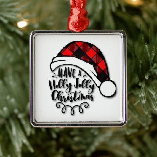 * HEBBEN EEN HOLLY JOLLY CHRISTMAS* CHRISTMAS ORNA METALEN ORNAMENT (Boom)
