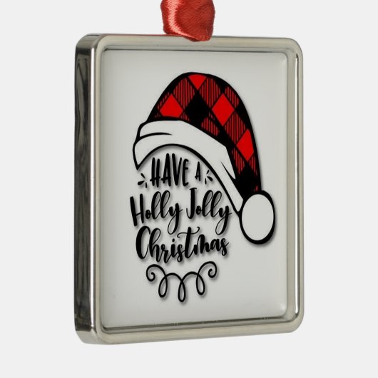 * HEBBEN EEN HOLLY JOLLY CHRISTMAS* CHRISTMAS ORNA METALEN ORNAMENT (Rechts)