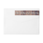 Hebben een Holly Jolly Christmas rustieke houten (Achterkant)