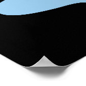 Hebben een Ice Day Grappige Ice Cube Pun Donker BG Poster (Hoek)