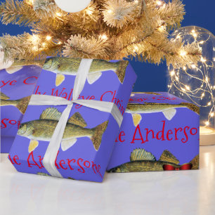 "Hebben een Jolly Walleye Christmas" Walleye Pike Cadeaupapier