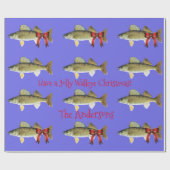 "Hebben een Jolly Walleye Christmas" Walleye Pike Cadeaupapier (Vlak)
