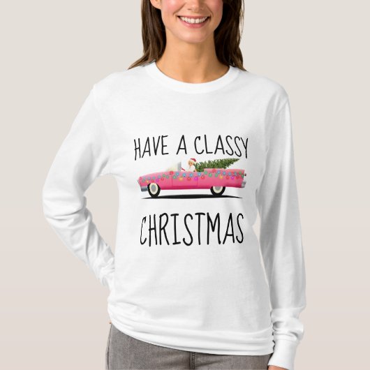 HEBBEN EEN KLASSE CHRISTMAS LADIES T-Shirts (Voorkant)
