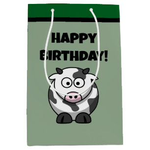 Hebben een Koe, Funny Dairy Koe Cartoon Pun Design Medium Cadeauzakje