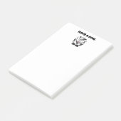Hebben een Koe, Funny Dairy Koe Cartoon Pun Design Post-it® Notes (Schuin)